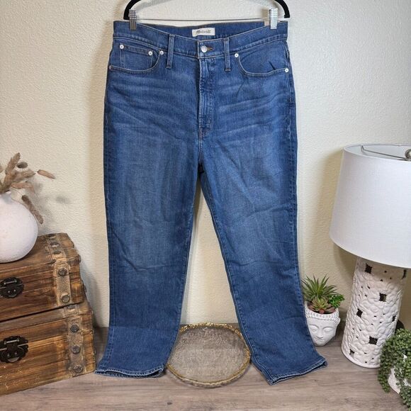 Madewell "The Perfect Vintage" Straight Jean Dark Wash Size 32 NWT - Picture 2 of 12